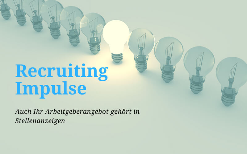 Arbeitgeberangebot in Stellenanzeigen